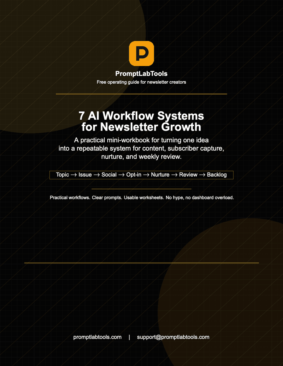 7 AI Workflow Systems for Newsletter Growth free guide preview